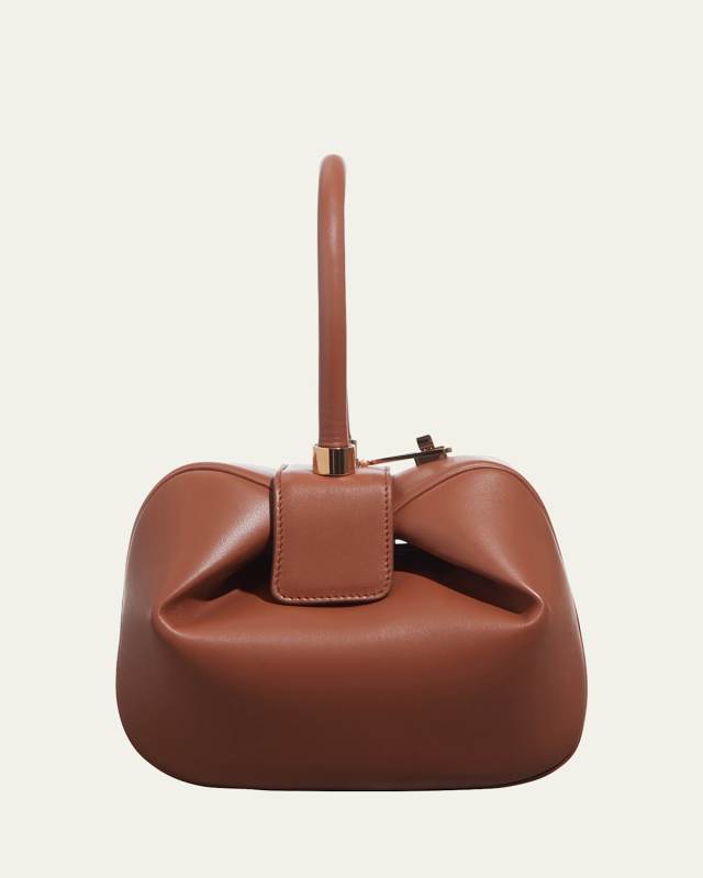 Nina Leather Top-Handle Bag